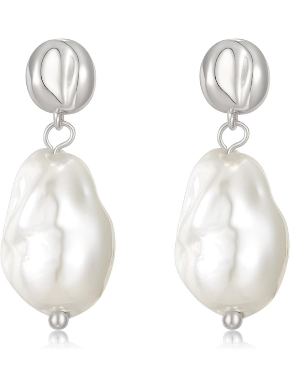 Elegant Vintage Baroque Pearl Drop Earrings - Statement Jewelry for Women